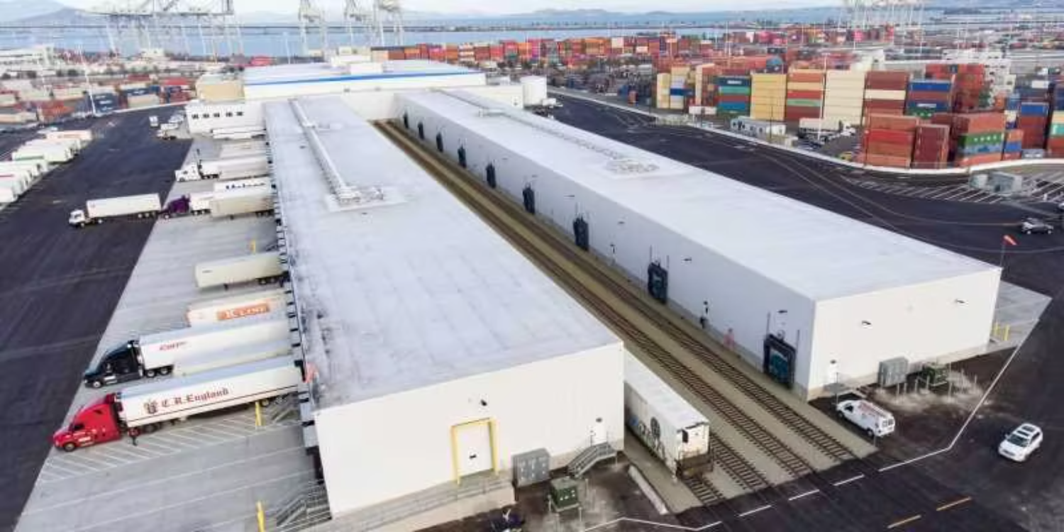 Cold Chain Distribution Center Food Logistics Refrigerated Storage Frozen Goods Multi Temperature Steel Warehouse