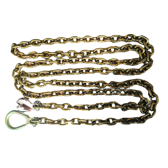 AS Standard G70 Transport Chain with Pear Link and Clevis Winged Grab Hook