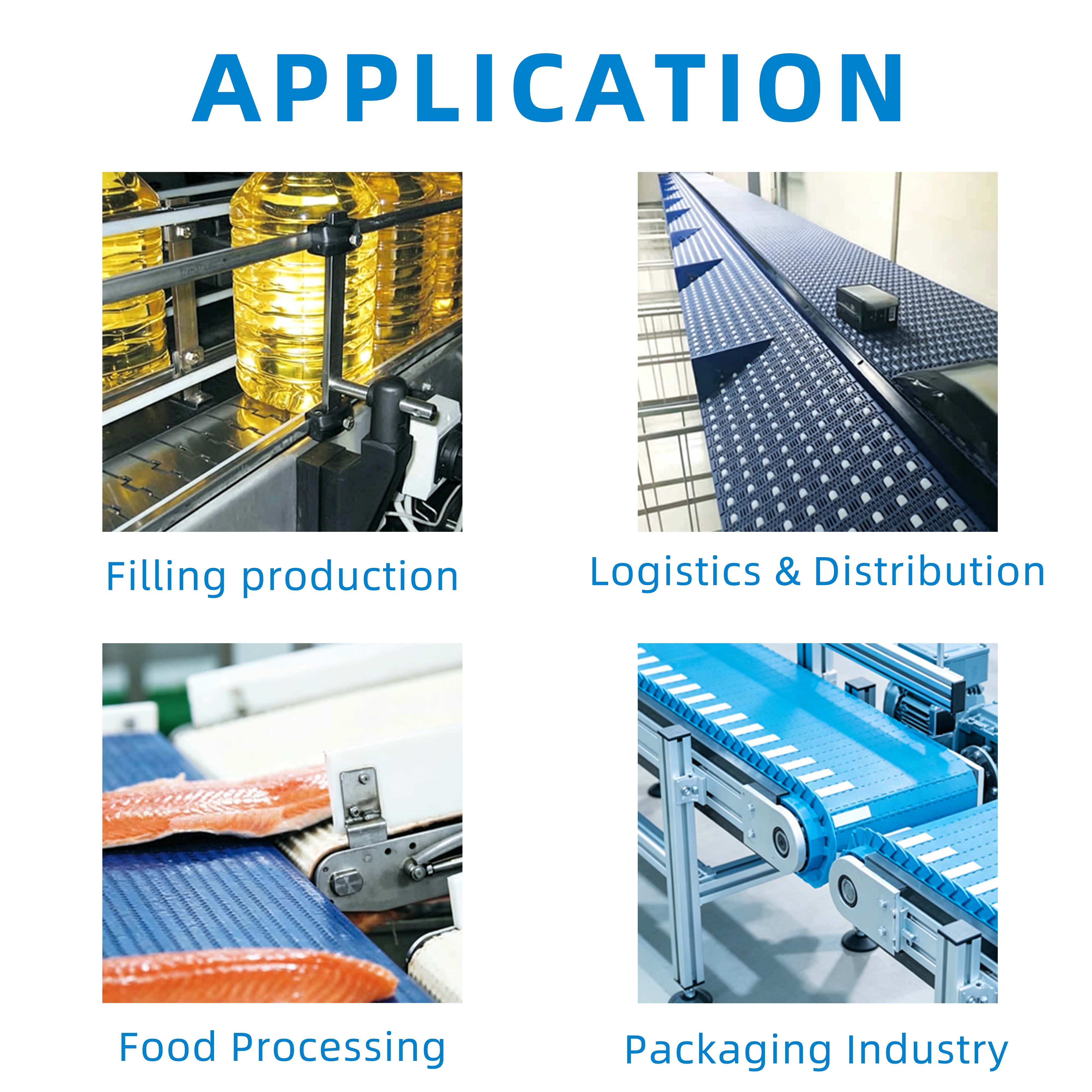 820S-K400 Conveyor Chain Tabletop Chain Plastic Flat Top Chain