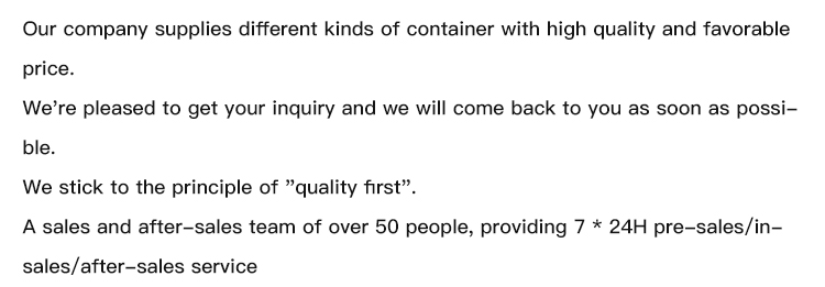 Professional with budget prices great value rapid dispatch large quantity 1*20GP shipping container
