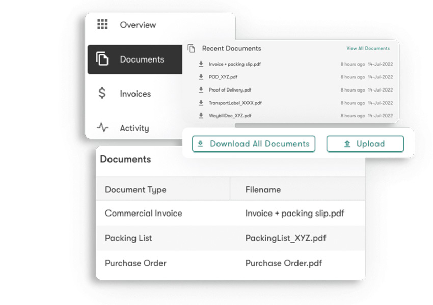 Centralised customs documentation and paperless invoice repository