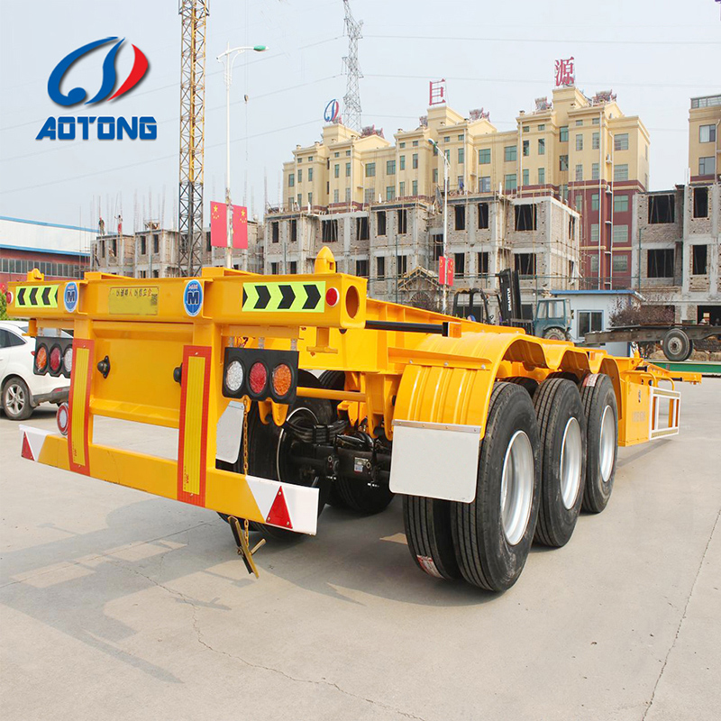Skeletal Trailer Container Chassis Warehouse Transfer Drayage Service Inland Haulage Rail Yard Port Logistics Fleet