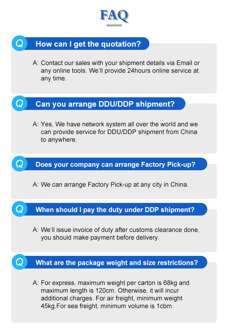 Freight FAQ Guide