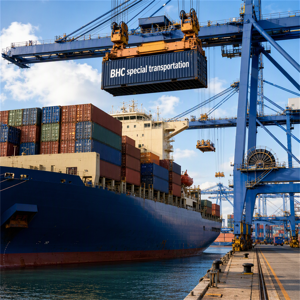 BHC Solar PV Inverters Clean Energy China to USA Oakland Port FCL Ocean Container special transportation Port Drayage Service