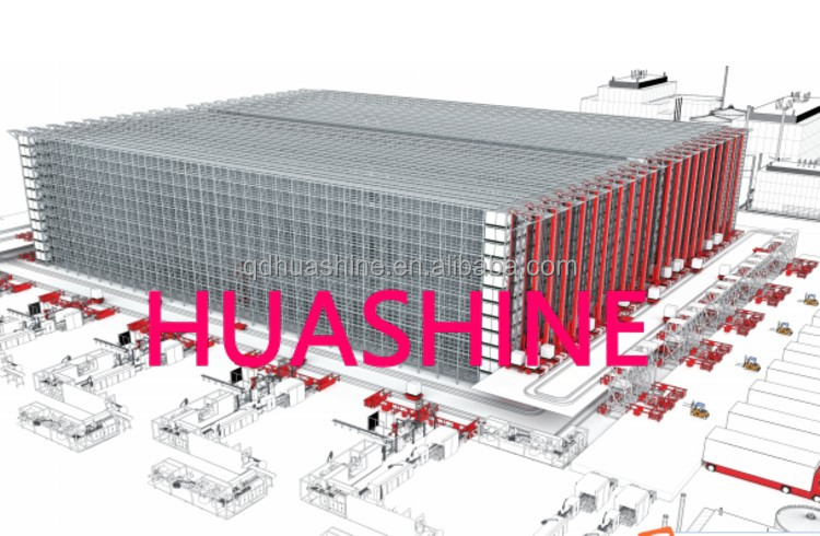 HUASHINE Large-scale Cold Chain Logistics Operation Center WITH ASRS/RGV/4 WAY SHUTTLE/AGV/MES ETC