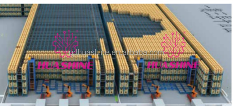 HUASHINE Large-scale Cold Chain Logistics Operation Center WITH ASRS/RGV/4 WAY SHUTTLE/AGV/MES ETC