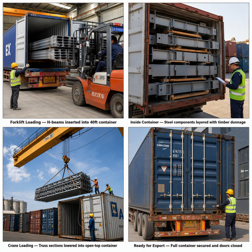 Pre-Engineered Prefab Modern Steel Warehouse Logistics System, Large Span Design, ISO 9001, Cargo Storage
