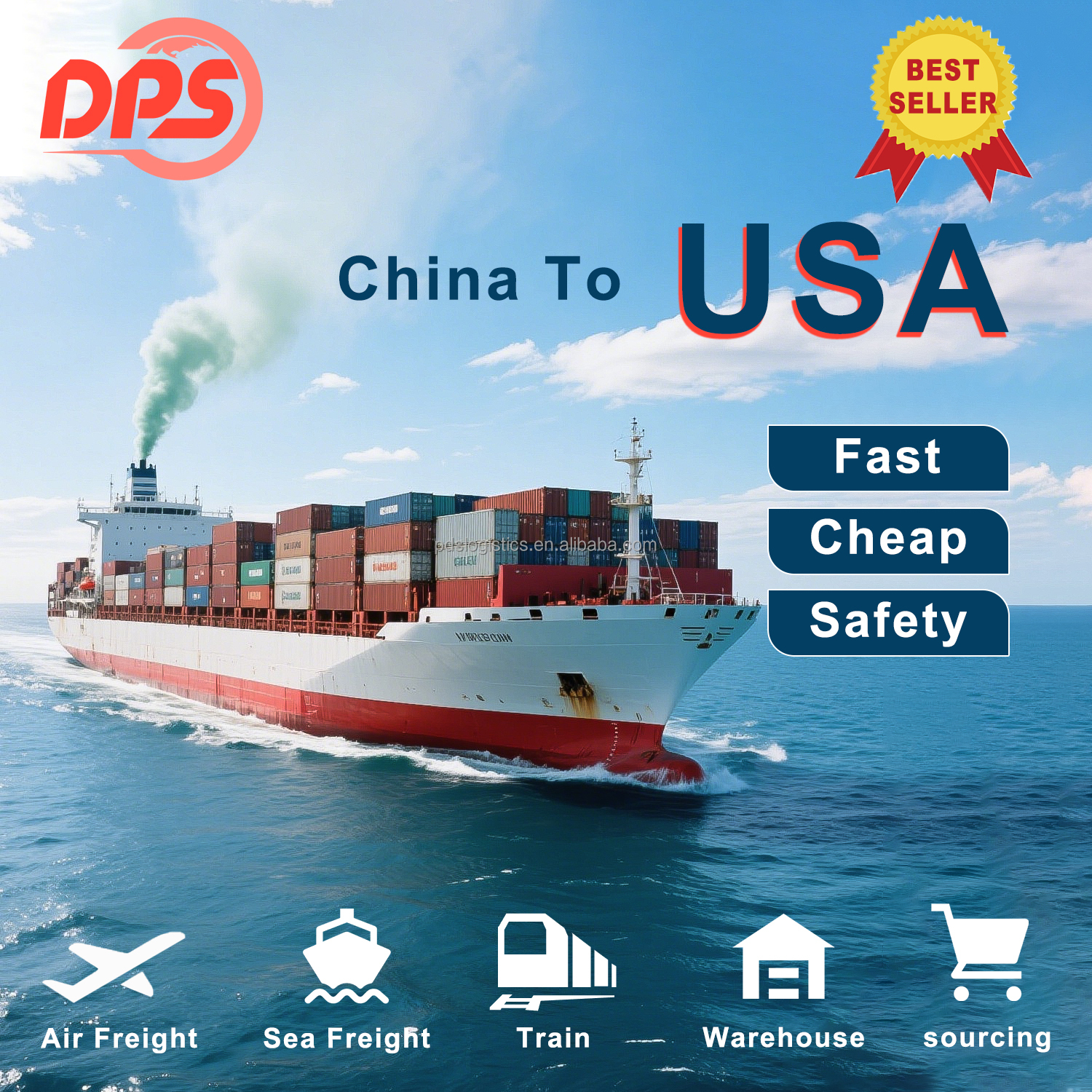 Global Shipping Dangerous Non-Dangerous Goods China Multiple Destinations LCL+Express Via DPS Carrier 24/7 Support Insurance