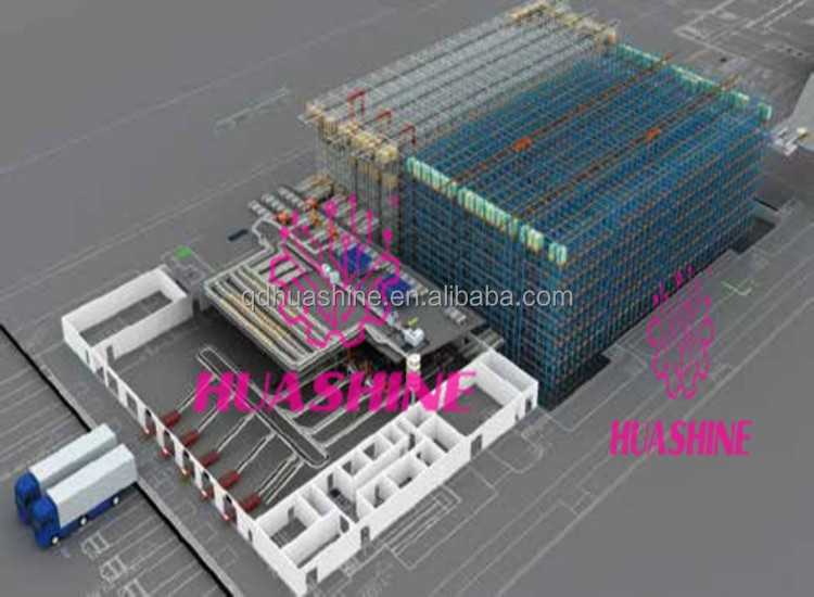 HUASHINE Large-scale Cold Chain Logistics Operation Center WITH ASRS/RGV/4 WAY SHUTTLE/AGV/MES ETC